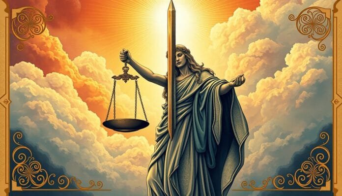 塔羅牌-正義 塔羅牌 正義