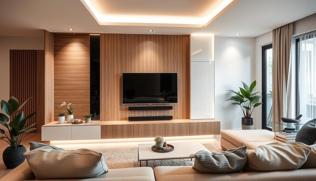 現代風格電視牆案例