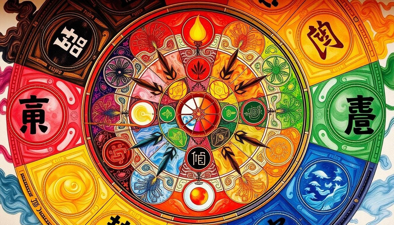 五行在十二地支中的分布