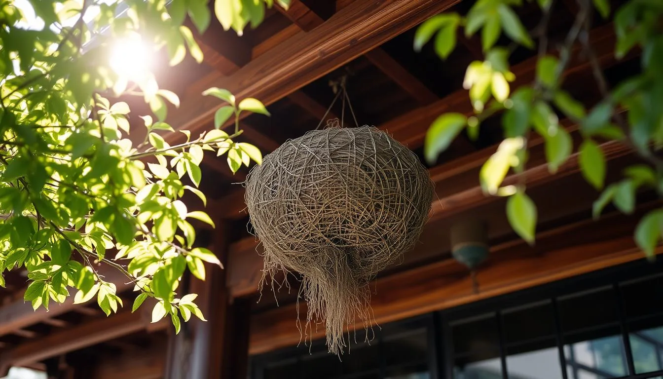 房檐下蜂巢 房檐下蜂巢