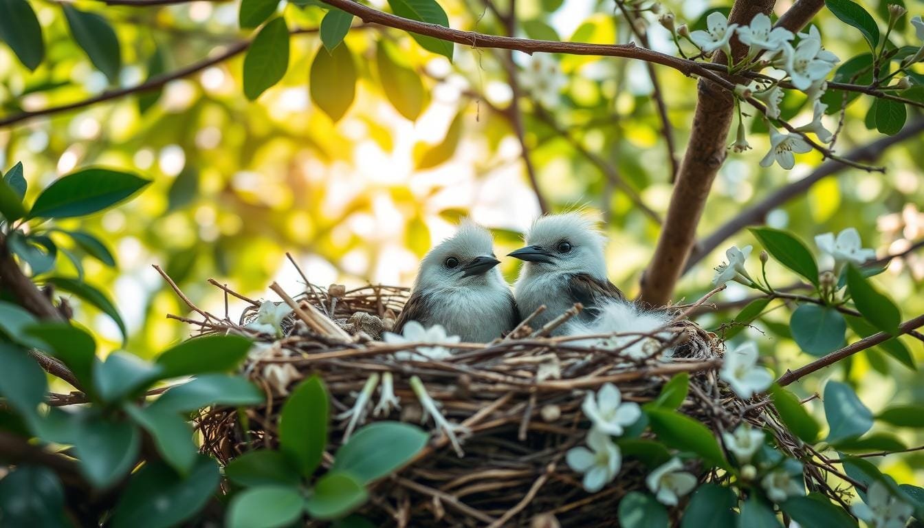白頭翁築巢材料