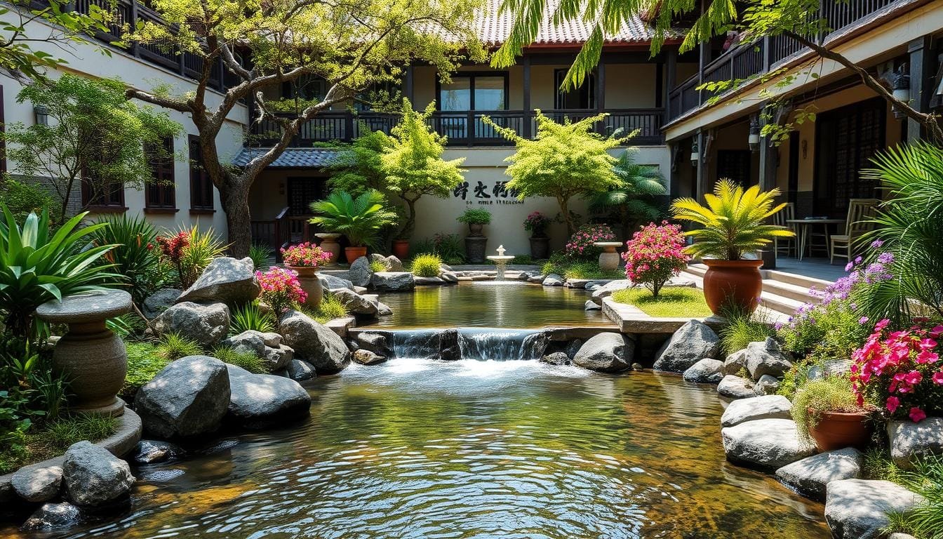 門前小河與庭院風水布局