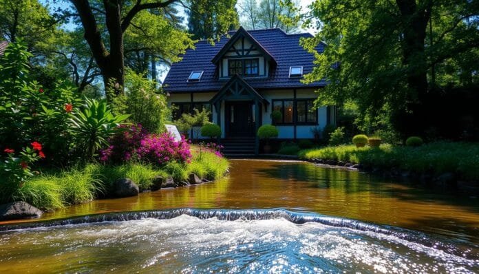 門前有小河風水