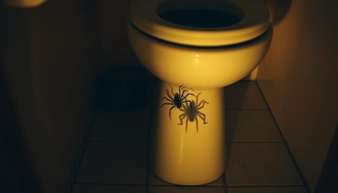 廁所出現蜘蛛