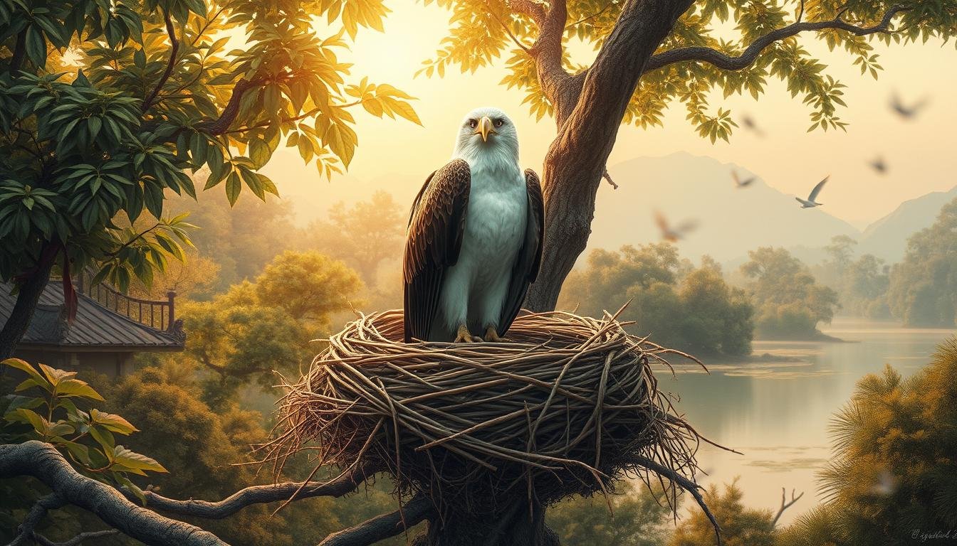 白頭翁築巢吉祥象徵