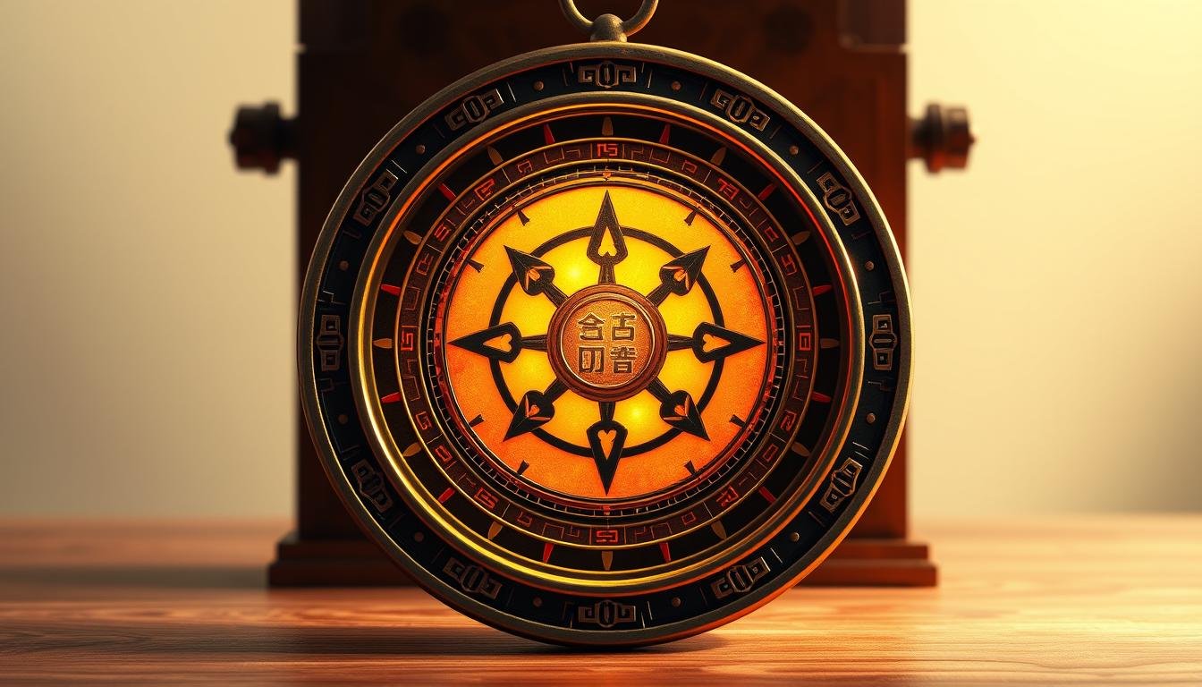 A highly detailed illustration of a traditional Chinese feng shui compass, with a central "Ming Cai Wei" (Prosperity Position) symbol surrounded by concentric rings depicting the "Ri Cai Wei" (Daily Wealth Position). The compass is crafted with intricate metalwork, featuring a warm brass or bronze finish that casts a soft, ambient glow. The background is a serene, minimalist scene, allowing the compass to take center stage. Subtle, atmospheric lighting emphasizes the mystical, auspicious nature of the subject, with gentle highlights and shadows accentuating the dimensional details. The overall composition evokes a sense of balance, harmony, and the promise of financial prosperity. A highly detailed illustration of a traditional Chinese feng shui compass, with a central "Ming Cai Wei" (Prosperity Position) symbol surrounded by concentric rings depicting the "Ri Cai Wei" (Daily Wealth Position). The compass is crafted with intricate metalwork, featuring a warm brass or bronze finish that casts a soft, ambient glow. The background is a serene, minimalist scene, allowing the compass to take center stage. Subtle, atmospheric lighting emphasizes the mystical, auspicious nature of the subject, with gentle highlights and shadows accentuating the dimensional details. The overall composition evokes a sense of balance, harmony, and the promise of financial prosperity.