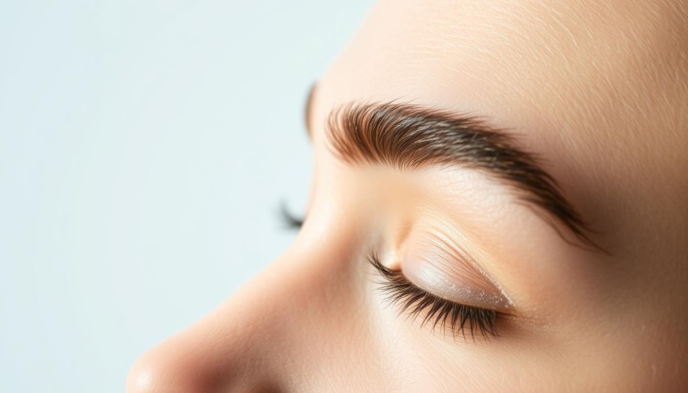 A close-up shot of a lush, meticulously groomed eyebrow with individual hairs visible. The brow is a deep, natural shade of brown, with a distinct shape that conveys a sense of elegance and refinement. Soft, diffused lighting from the side casts subtle shadows, adding depth and dimension to the features. The background is a clean, minimalist studio setting, allowing the eyebrow to be the sole focus of the image. The overall mood is one of attention to detail, personal care, and the subtle power of well-groomed facial features. A close-up shot of a lush, meticulously groomed eyebrow with individual hairs visible. The brow is a deep, natural shade of brown, with a distinct shape that conveys a sense of elegance and refinement. Soft, diffused lighting from the side casts subtle shadows, adding depth and dimension to the features. The background is a clean, minimalist studio setting, allowing the eyebrow to be the sole focus of the image. The overall mood is one of attention to detail, personal care, and the subtle power of well-groomed facial features.