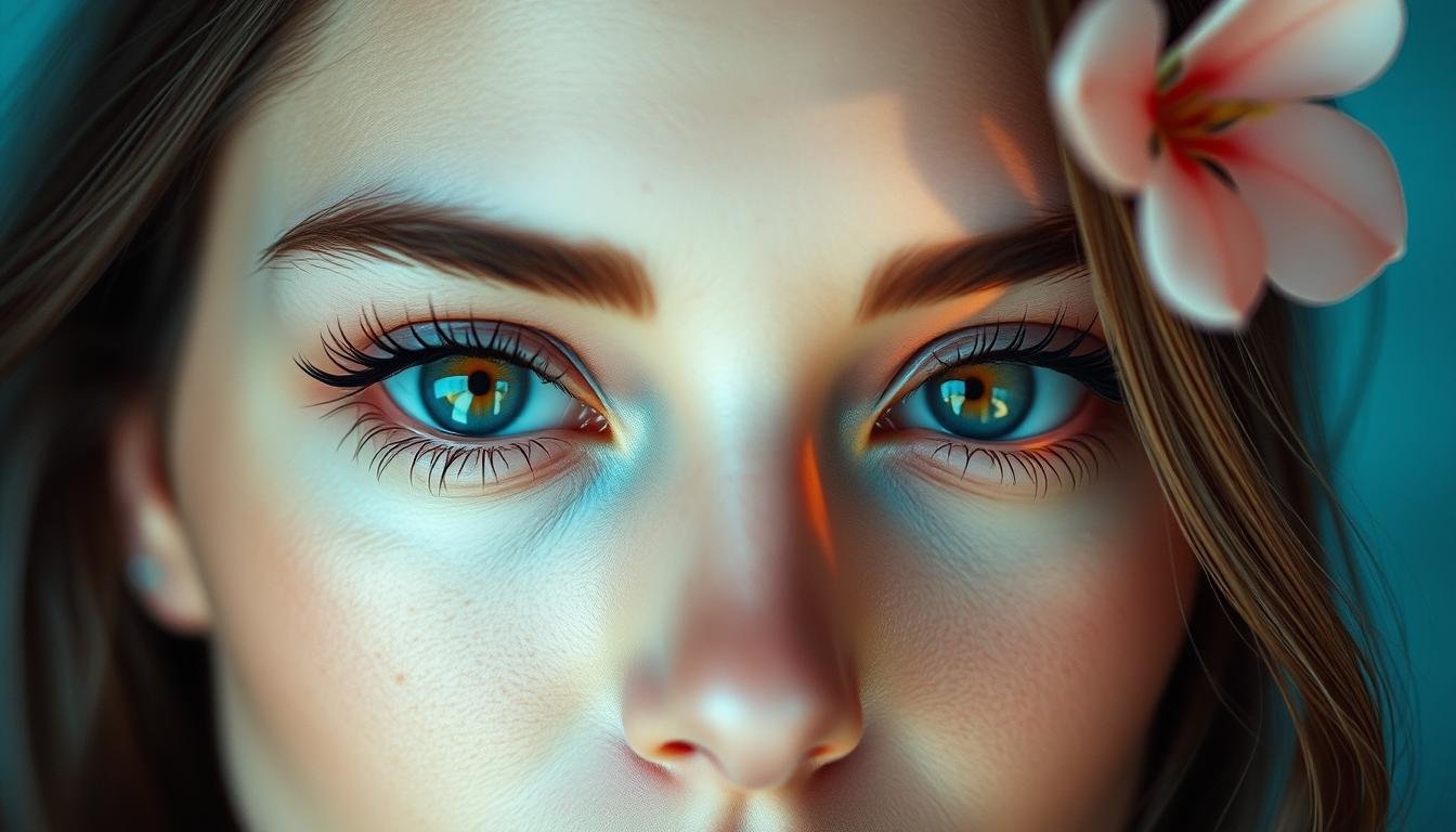 A delicate, captivating gaze emanates from a model's face, their eyes lush with the soft, alluring hues of peach blossoms. Framed by long, sweeping lashes and subtly arched brows, the peach-blossom eyes exude a mesmerizing, enchanting aura. Soft, diffused lighting accentuates the gentle curves and planes of the face, creating an atmosphere of serene, natural beauty. The model's expression radiates a sense of mystery and intrigue, inviting the viewer to ponder the deeper meaning and significance behind this captivating eye shape. Captured with a shallow depth of field, the peach-blossom eyes are the undisputed focal point, drawing the viewer in with their captivating charm. A delicate, captivating gaze emanates from a model's face, their eyes lush with the soft, alluring hues of peach blossoms. Framed by long, sweeping lashes and subtly arched brows, the peach-blossom eyes exude a mesmerizing, enchanting aura. Soft, diffused lighting accentuates the gentle curves and planes of the face, creating an atmosphere of serene, natural beauty. The model's expression radiates a sense of mystery and intrigue, inviting the viewer to ponder the deeper meaning and significance behind this captivating eye shape. Captured with a shallow depth of field, the peach-blossom eyes are the undisputed focal point, drawing the viewer in with their captivating charm.