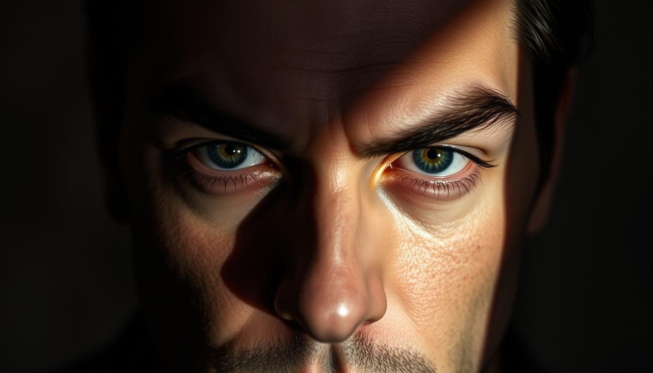 A close-up portrait of a pensive-looking male figure, with highly expressive and distinctive eyebrows. The eyebrows are uniquely shaped, with sharp, angular arches and pronounced peaks, conveying an aura of intensity and mystique. Dramatic lighting from above casts deep shadows on the face, highlighting the dramatic brow contours and creating a sense of intrigue and foreboding. The background is blurred, keeping the focus solely on the subject's striking facial features and their potential to reveal hidden truths about the individual's destiny. The overall mood is one of contemplation and subtle power, hinting at the profound connection between this person's eyebrow shape and their enigmatic fate. A close-up portrait of a pensive-looking male figure, with highly expressive and distinctive eyebrows. The eyebrows are uniquely shaped, with sharp, angular arches and pronounced peaks, conveying an aura of intensity and mystique. Dramatic lighting from above casts deep shadows on the face, highlighting the dramatic brow contours and creating a sense of intrigue and foreboding. The background is blurred, keeping the focus solely on the subject's striking facial features and their potential to reveal hidden truths about the individual's destiny. The overall mood is one of contemplation and subtle power, hinting at the profound connection between this person's eyebrow shape and their enigmatic fate.