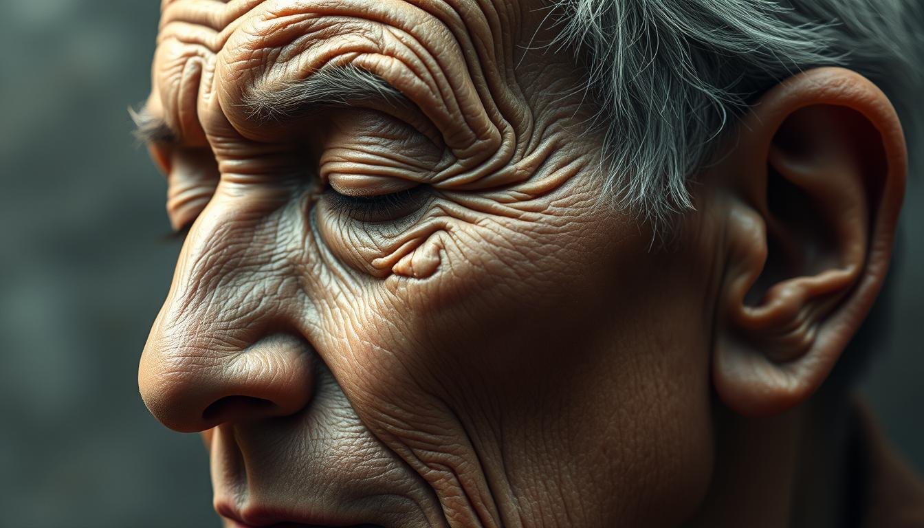 A contemplative visage, the intricate patterns of a sleeping silkworm etched across weathered skin. Soft lighting casts gentle shadows, highlighting the intricate contours and undulating curves that signify the hidden wisdom of the "Lying Silkworm" in traditional Chinese physiognomy. The face exudes a sense of profound insight, each wrinkle a testament to a life well-lived, the eyes closed in serene contemplation of the mysteries of the universe. The background fades into a hazy, dreamlike realm, allowing the central subject to command the viewer's attention, inviting them to ponder the deeper meanings behind this ancient art of face reading. A contemplative visage, the intricate patterns of a sleeping silkworm etched across weathered skin. Soft lighting casts gentle shadows, highlighting the intricate contours and undulating curves that signify the hidden wisdom of the "Lying Silkworm" in traditional Chinese physiognomy. The face exudes a sense of profound insight, each wrinkle a testament to a life well-lived, the eyes closed in serene contemplation of the mysteries of the universe. The background fades into a hazy, dreamlike realm, allowing the central subject to command the viewer's attention, inviting them to ponder the deeper meanings behind this ancient art of face reading.