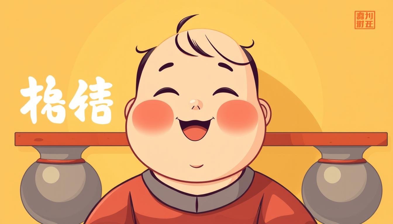 A cozy and inviting illustration of "肉福氣" (Prosperity of Chubby Cheeks). Set against a warm, golden-hued background, a stylized portrait depicts a smiling, chubby-cheeked individual radiating a sense of joy and contentment. The subject's face is rendered with soft, rounded features, emphasized by subtle highlights that accentuate the fleshy, healthy-looking cheeks. The lighting is soft and diffused, creating a gentle, comforting atmosphere. The composition is balanced, with the subject's face positioned centrally, allowing the viewer to fully appreciate the positive, prosperous energy conveyed by the "肉福氣" concept. This image aims to visually represent the "肉肉有福" (Blessings of Chubbiness) theme and its positive implications in the context of the article.
