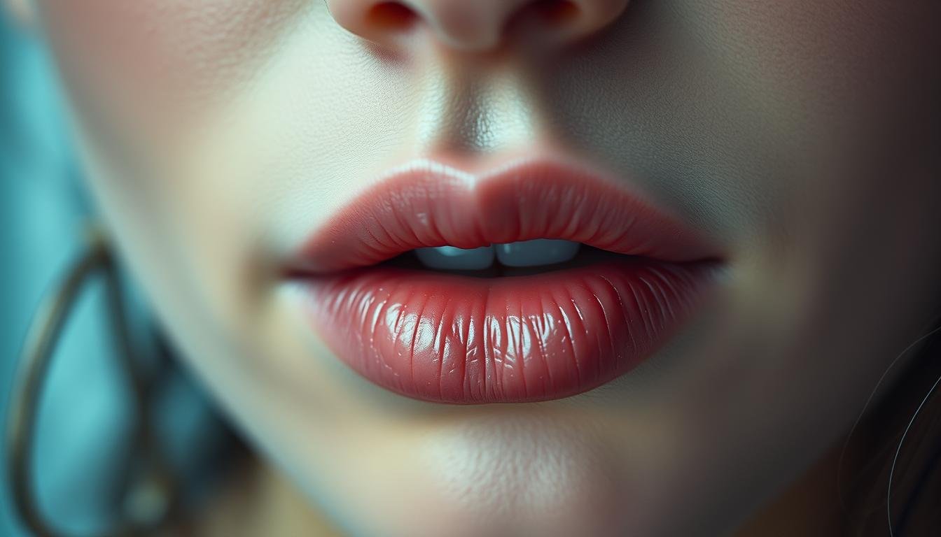 A detailed and intriguing close-up portrait of a person's lips, showcasing the unique and expressive quality of their lip pearls. The lighting is soft and diffused, creating a dreamy, ethereal atmosphere that highlights the delicate features. The composition places the lips in the center, allowing the viewer to closely examine the subtle nuances and textures of the lip pearls. The background is blurred, keeping the focus solely on the captivating subject. This image aims to visually convey the profound insights into one's personality and destiny that can be gleaned from the study of these remarkable facial features. A detailed and intriguing close-up portrait of a person's lips, showcasing the unique and expressive quality of their lip pearls. The lighting is soft and diffused, creating a dreamy, ethereal atmosphere that highlights the delicate features. The composition places the lips in the center, allowing the viewer to closely examine the subtle nuances and textures of the lip pearls. The background is blurred, keeping the focus solely on the captivating subject. This image aims to visually convey the profound insights into one's personality and destiny that can be gleaned from the study of these remarkable facial features.