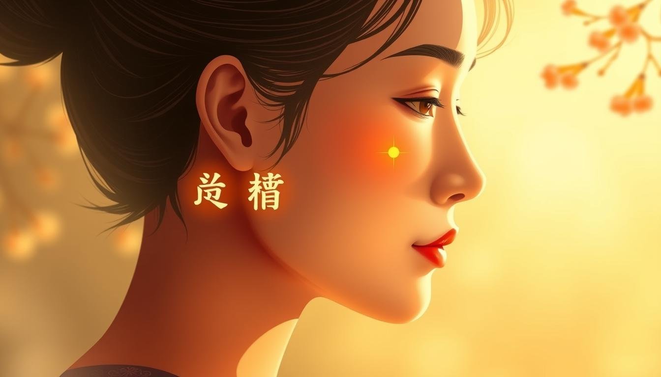 A detailed illustration of the "命宮與財帛宮" concept in traditional Chinese face reading. A serene, warm-toned scene depicting the profile of a person's face, with highlighted features corresponding to the "命宮" (life palace) and "財帛宮" (wealth palace). Soft, natural lighting emphasizes the facial contours, creating a sense of depth and dimension. The illustration showcases the interplay between these key facial elements, visually conveying their significance in predicting one's fortune and well-being according to physiognomy principles. The image should have a balanced, harmonious composition that resonates with the tranquil, insightful nature of the subject matter. A detailed illustration of the "命宮與財帛宮" concept in traditional Chinese face reading. A serene, warm-toned scene depicting the profile of a person's face, with highlighted features corresponding to the "命宮" (life palace) and "財帛宮" (wealth palace). Soft, natural lighting emphasizes the facial contours, creating a sense of depth and dimension. The illustration showcases the interplay between these key facial elements, visually conveying their significance in predicting one's fortune and well-being according to physiognomy principles. The image should have a balanced, harmonious composition that resonates with the tranquil, insightful nature of the subject matter.
