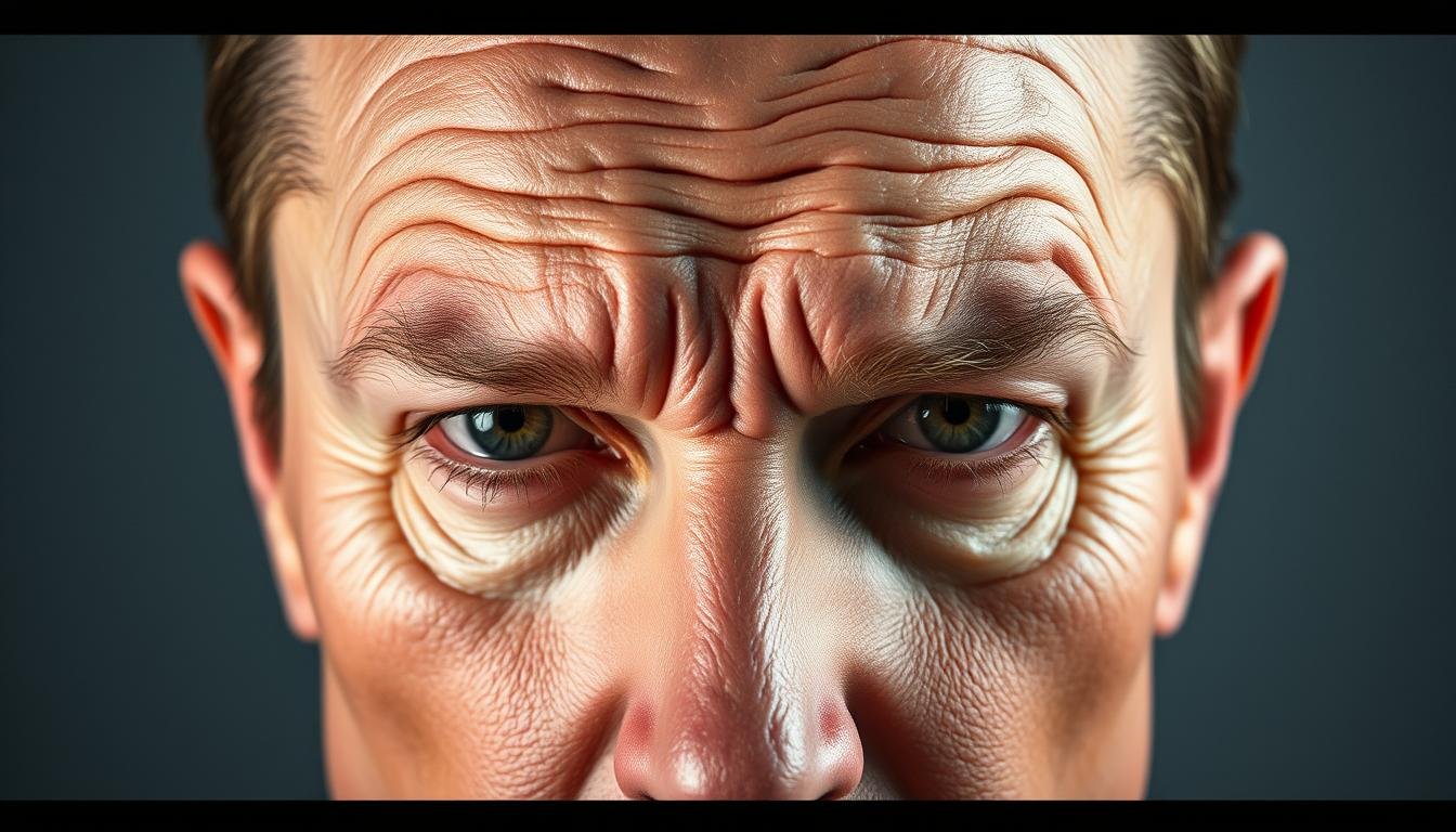 A detailed, meticulously rendered analysis of varied forehead wrinkle patterns, captured through precise, close-up photography. The image showcases a range of distinct forehead textures and contours, each offering insights into the subject's inner character, life experiences, and potential future. Dramatic lighting accentuates the nuanced topography, while a neutral, minimalist background allows the intricate facial features to take center stage. The overall composition conveys a sense of scientific examination, encouraging the viewer to closely study and interpret the telling signs present in the subject's physiognomy. A detailed, meticulously rendered analysis of varied forehead wrinkle patterns, captured through precise, close-up photography. The image showcases a range of distinct forehead textures and contours, each offering insights into the subject's inner character, life experiences, and potential future. Dramatic lighting accentuates the nuanced topography, while a neutral, minimalist background allows the intricate facial features to take center stage. The overall composition conveys a sense of scientific examination, encouraging the viewer to closely study and interpret the telling signs present in the subject's physiognomy.