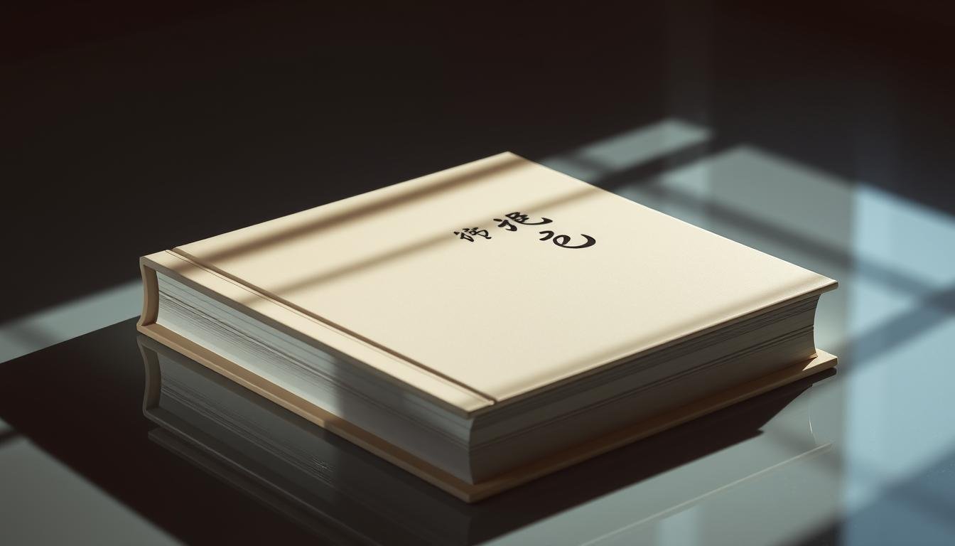 A stylized hardcover book with a glossy dust jacket, resting on a reflective surface. The cover features an elegant, minimalist design with a soft, muted color palette and clean typography conveying the title "自我提升與形象塑造實戰指南". The book appears well-crafted, with a sense of sophistication and attention to detail. Dramatic side lighting casts dramatic shadows, creating a sense of depth and dimensionality. The background is dimly lit, placing the focus squarely on the book itself, which seems to glow with an inner radiance. An air of thoughtfulness and personal growth permeates the scene. A stylized hardcover book with a glossy dust jacket, resting on a reflective surface. The cover features an elegant, minimalist design with a soft, muted color palette and clean typography conveying the title "自我提升與形象塑造實戰指南". The book appears well-crafted, with a sense of sophistication and attention to detail. Dramatic side lighting casts dramatic shadows, creating a sense of depth and dimensionality. The background is dimly lit, placing the focus squarely on the book itself, which seems to glow with an inner radiance. An air of thoughtfulness and personal growth permeates the scene.