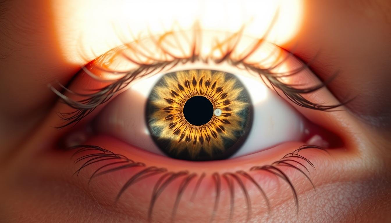 A tranquil study of the eye, the window to the soul, illuminating the nuances and misunderstandings of physiognomy. In the foreground, a serene eye gazes outward, its iris a mesmerizing kaleidoscope of earthy tones. The middle ground reveals the intricate patterns and shadows that have long captivated students of this ancient art, inviting deeper exploration. The background is a soft, muted palette, allowing the focus to remain firmly on the eye and its hidden secrets. Warm, natural lighting caresses the subject, casting subtle highlights and shadows that accentuate the depth and complexity of this most expressive feature. Through this image, we aim to dispel the myths and misconceptions surrounding the eye's role in determining one's fate, guiding the viewer towards a more nuanced understanding of this captivating study.