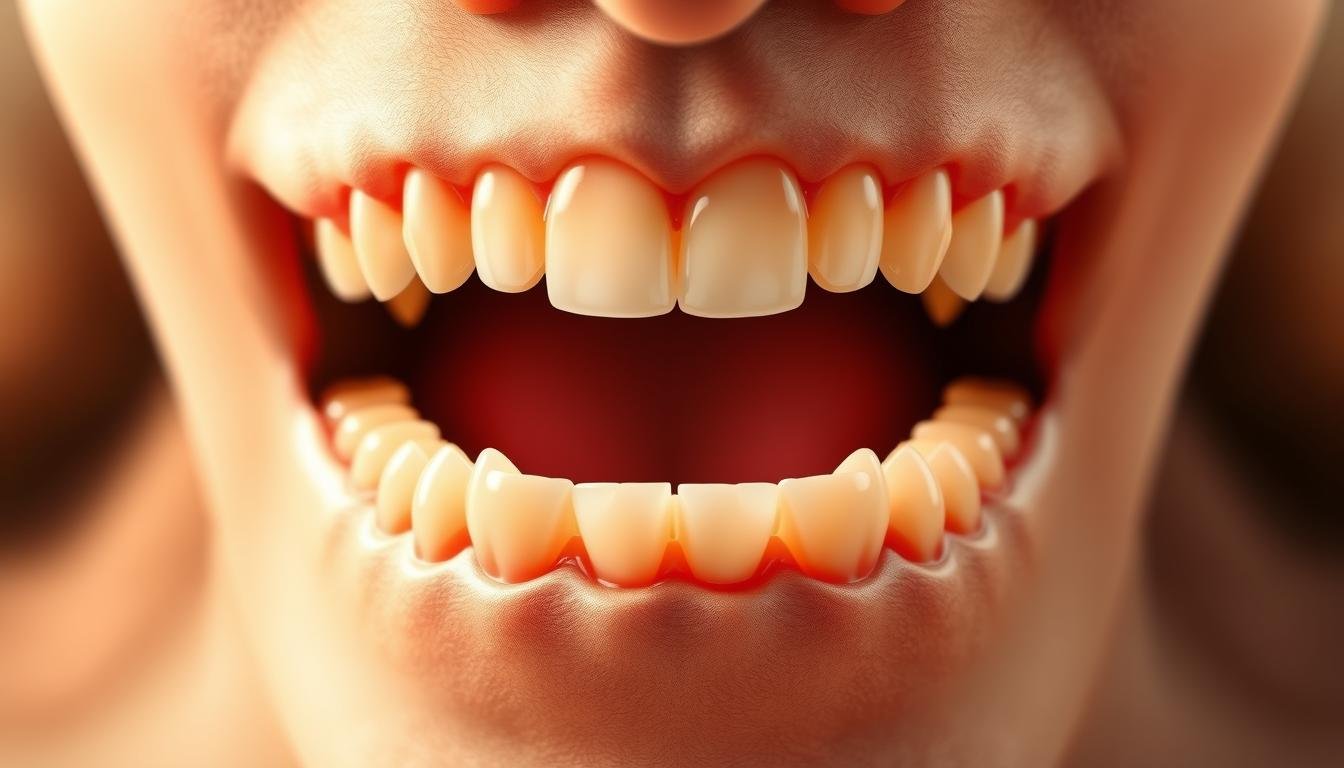 A well-lit, detailed illustration showcasing the interplay between the upper and lower dental arches, symbolizing the principles of integrity, communication, and social standing in traditional Chinese physiognomy. Crisp, realistic rendering of gently parted teeth set against a softly blurred background, emphasizing the prominence of the dental arrangement as a focal point. Warm, earthy tones with hints of natural textures evoke a sense of timelessness and cultural significance. Carefully composed to balance the visual elements and convey the essence of the chosen section title. A well-lit, detailed illustration showcasing the interplay between the upper and lower dental arches, symbolizing the principles of integrity, communication, and social standing in traditional Chinese physiognomy. Crisp, realistic rendering of gently parted teeth set against a softly blurred background, emphasizing the prominence of the dental arrangement as a focal point. Warm, earthy tones with hints of natural textures evoke a sense of timelessness and cultural significance. Carefully composed to balance the visual elements and convey the essence of the chosen section title.